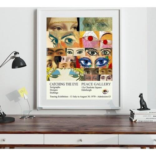 Museum Art Exhibition Printed 1970 Retro Exhibition Poster Modern Canvas Paintings and Prints Nordic Living Room Home Decor