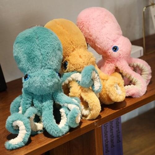 Octopus plush peluches grandes cute simulation animal crossing toy filled stuffed animals pendant cartoon animal home decoration