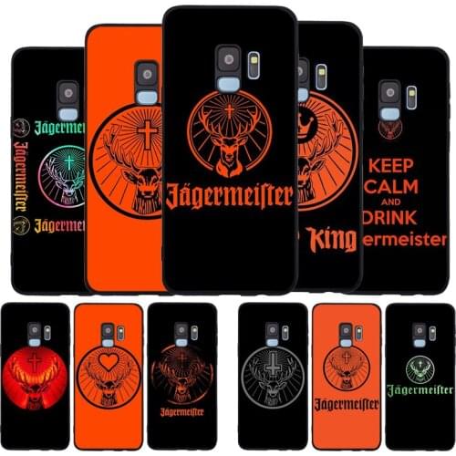 Jagermeister logo Black TPU Silicone Soft Phone Case For Samsung Galaxy S20 S10 S9 S8 Plus Lite NOTE 10 9 8 S7 EDGE