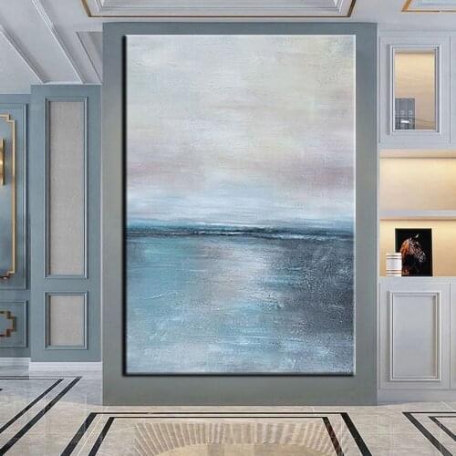 High Quality oil painting 100% Handpainted Sea View Large Size Oil Painting Handmade Modern Canvas Painting art wall Home Decor