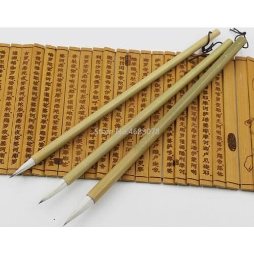 3pcs/lot Excellent Quality Chinese Calligraphy Brushes Pen For Woolen Hair Writing Brush Fit For Student School supplies