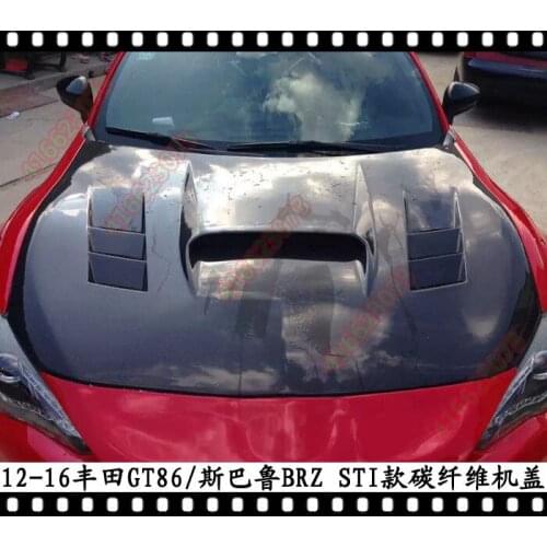 Suit For Toyota Trbt Gt86 Modified Engine Subaru Brz Carbon Fiber Machine Perforated Head Cover Sti Model