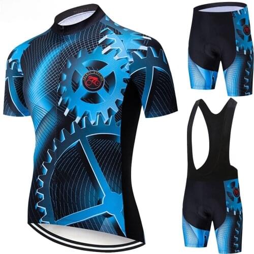 2021Men Cycling jersey Set Bike Summer Cycling Jersey Set Road Bicycle Jerseys MTB Bicycle Breathable Cycling Clothing