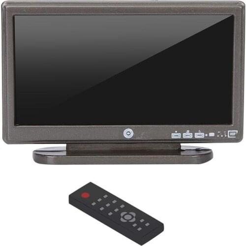 Dollhouse Furniture Miniature TV Television with Remote Control For 1:12 Doll house Decoration Living Room Bedroom Accessories