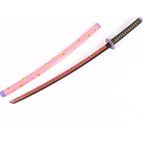 Devils Blade Wooden Knife Sword Weapon Demon Slayer Kokushibou/Tsugikuni Michikatsu Cosplay Samurai Sword Ninja Katana Props