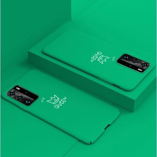 Ultra-thin Colorful Matte Hard PC Phone Case For Huawei P40 P30 P20 lite Mate 30 20 10 Pro Honor 8 Cute Shockproof Frosted Cover