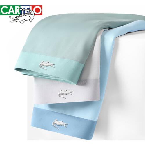 CARTELO Mens Pure Cotton Underwear Graphene 3A Grade Antibacterial Moisture Absorbent Soft Elastic Waistband Male Panties Boxer
