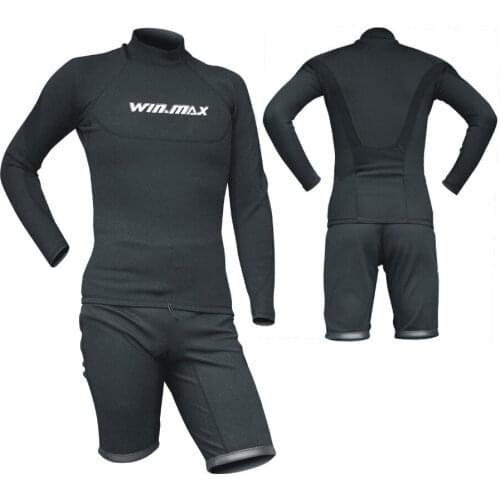 Men1.5mm Premium Long Sleeve Wetsuit 2017 Pants Black Jacket and Bottom Crew Rashguard