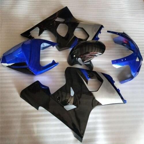 Motorcycle Fairing kit for SUZUKI GSXR600 750 K4 04 05 SUZUKI GSXR 600 GSXR 750 2004 2005 ABS Blue gloss black Fairings set