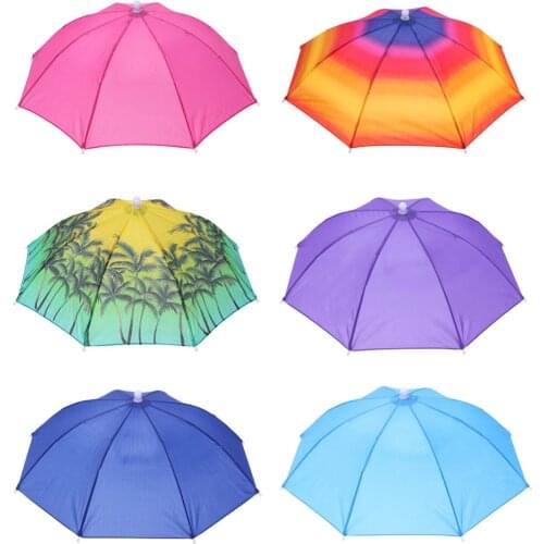 Portable Umbrella Hat Waterproof Sun Shade Outdoor Pesca Sports Caps Sunshade Hiking Camping Fishing Hat Cap