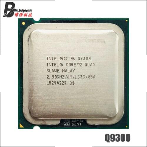 Intel Core 2 Quad Q9300 2.5 GHz Quad-Core CPU Processor 6M 95W 1333 LGA 775