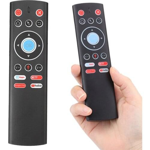 Control Remote Air Mouse Wireless Control with Mic Support IR Learning Function for Android TV Box