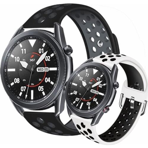 Bands for samsung galaxy watch 3 band 45mm 41mm active 2 sport strap amazfit bip gtr For huawei watch gt 2 Pro Silicone correa