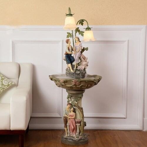 GY Girlfriends Wedding Gift Wedding Creative European Floor Large Water Fountain Decoration Hallway Crafts
