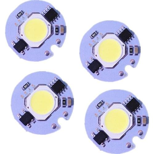 LED White COB Chip 3W 5W 7W 9W AC 220V 110V No need driver Smart IC bulb lamp For DIY LED Floodlight Spotlight