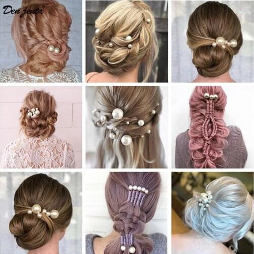 18Pcs/pack Pearls Wedding Bridal Hair Clips Jewelry Barrettes Hairpin for Women Hair Accessories Styling Tools Accessories