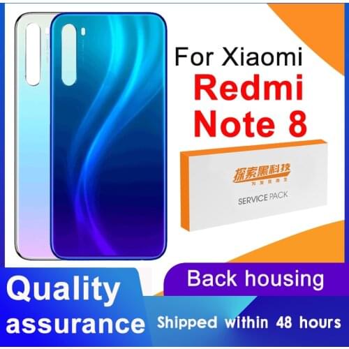 High Quality Back Housing Replacement For Xiaomi Redmi Note 8 Back Cover Battery Glass For Xiaomi Redmi Note 8 Rear Cover