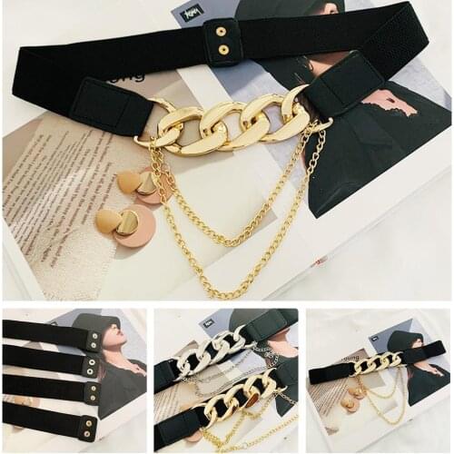 Gothic Personality Dark Style Metal Chain Decorative Belt All-Match Clothing Waistband High Quality Women Accessories Punk