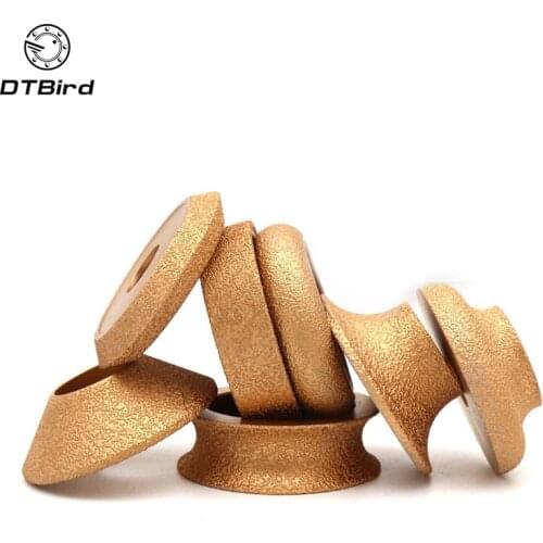 1Pcs Brazing Diamond Angle Grinder Stone Slotted Grinding Wheel Straight Edge Round Glass Pottery Porcelain Marble Flat Disc
