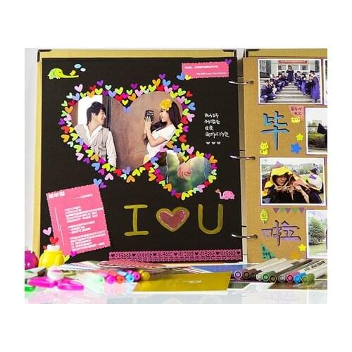 16-Inch Large Diy Handmade Album Creative Couples Self-Adult Child Baby Growing Up Album Album