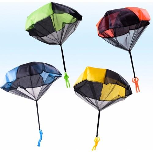 2pcs Hand Throw Soldier Parachute Toys Indoor Outdoor Games for Kids Mini Soldier Parachute Fun Sports Educational Toy Gifts Boy