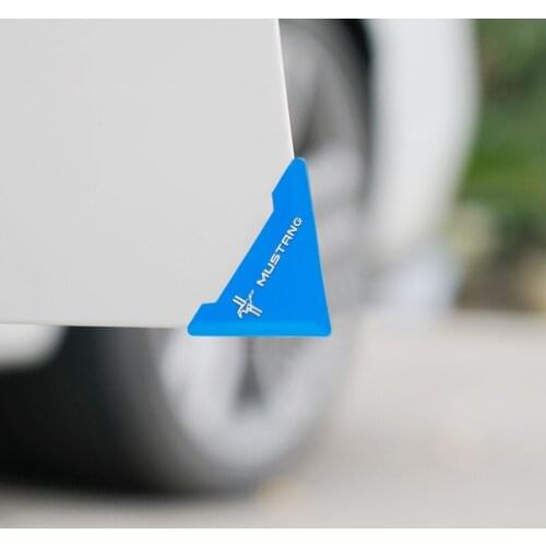 2pcs Car Door Corner Bumper Buffer Protection Scratch Protector for Ford Mustang 2015 2017 2018 Accessories Car Styling