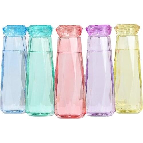 400ml Water Bottle Crystal Glass Cup Heat Resistant Climbing Portable Travel Carrying for Drinkware Outdoor Climbing Supplies