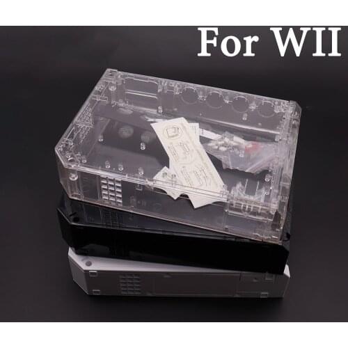 6Colors For WII Full Shell Case Housing Replacement Parts For WII Game Console Cover With Little Parts