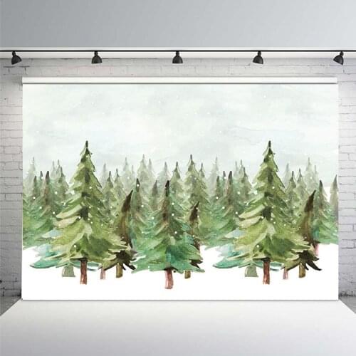 MEHOFOTO Photography Backdrops Christmas Backdrop Decoration Birthday Party Fotografia Photo Backgrounds Winter Tress Snowflake