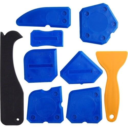 9 Pieces Sealant Tools Caulking Kit Silicone Remover Sealing Tool for Bathroom Kitchen Room and Frames Sealant Seals