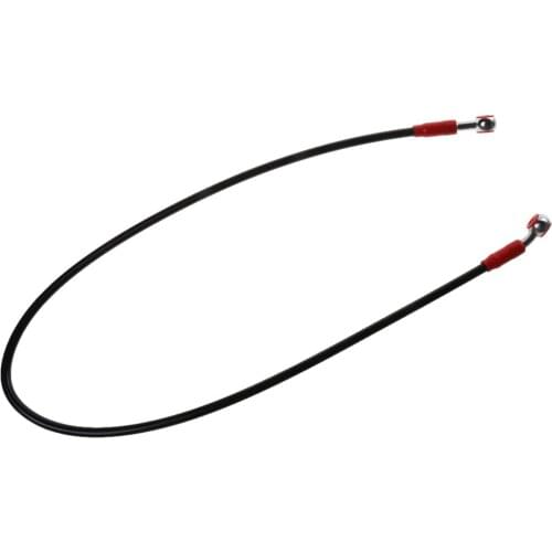 90cm Motorcycle Bike Flexible Brake Oil Hose Pipe Line Stainless Steel Black