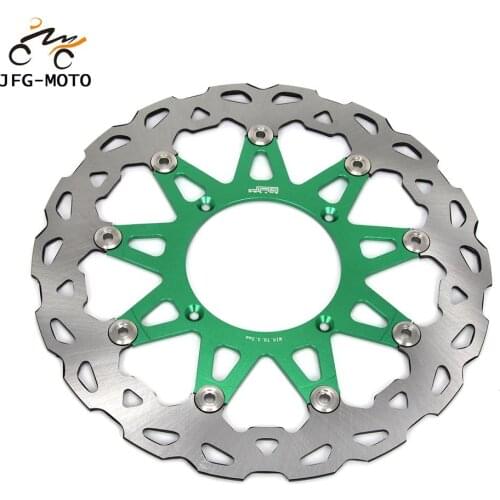 Motorcycle CNC 320MM Front Floating Brake Disc Rotor For KAWASAKI KX125 KX250 2006-2008 KX250F KX450F 2006-2015 KLX450R 07-15