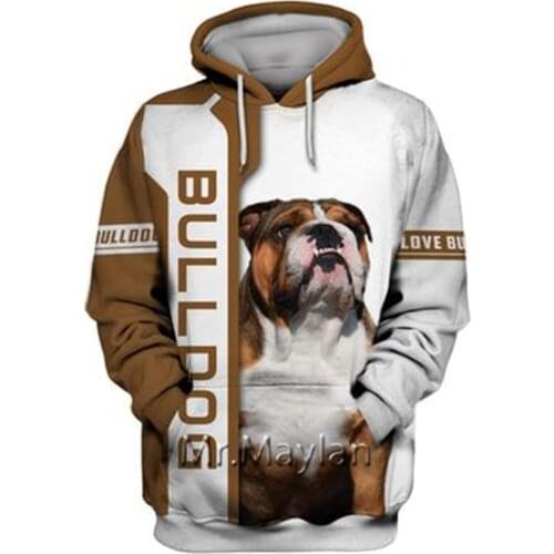 Personality Fashion Animal Pug 3D Printed Graphic Hoodie Men/Women Zip Hooded Streetwear Oversized Sweatshirt Harajuku Tops -A10