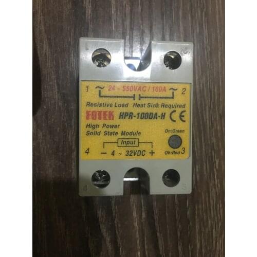 Original Taiwans FOTEK three-phase solid state relay / thyristor modules HPR-100DA-H 24-550VAC/100A 4-32VDC