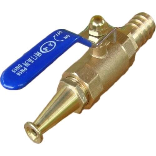 PS1 Brass Sprinkler Household Fire Sprinkler Long Handle Brass Ball Valve Switch High Pressure Car Washing Water Gun Sprinkler