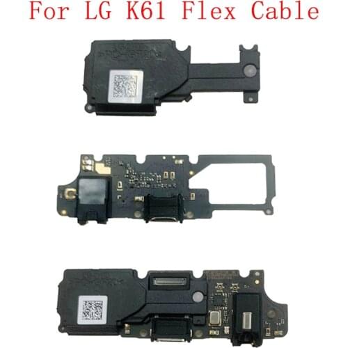 USB Charging Port Connector Board Loudspeaker Parts Flex Cable For LG K61 Charging Port with Loudspeaker Replacement Part
