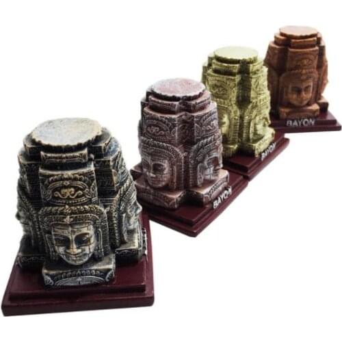 Angkor Wat figurines, Cambodia Resin Crafts World Famous Landmark Model Tourism Souvenir Gifts Collection Home Decoration