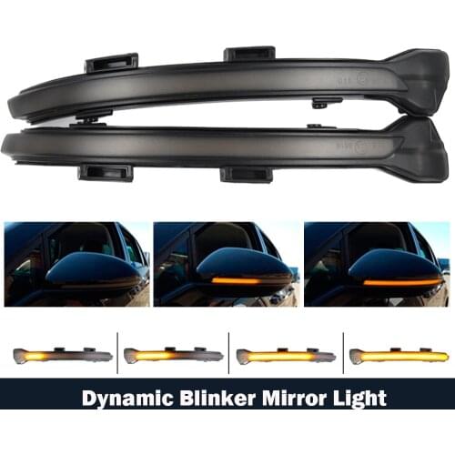 LED Dynamic Mirror Turn Signal Light Side Sequential Blinker For VW Volkswagen Golf 7 Jetta MK7 VII MK7 Golf 7.5 GTI R Touran