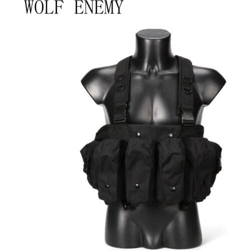 High Quality Outdoor Tactical Chest Rig Airsoft Hunting Vest Molle Pouch Simple Military ACU Tactical Vest with Magazine Pouch