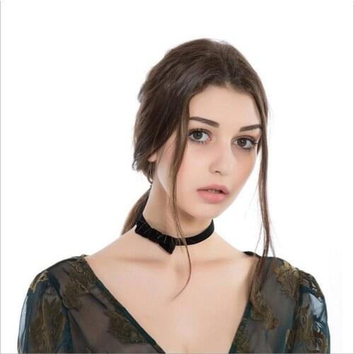 宜新 (首饰) Women's Velvet Chokers