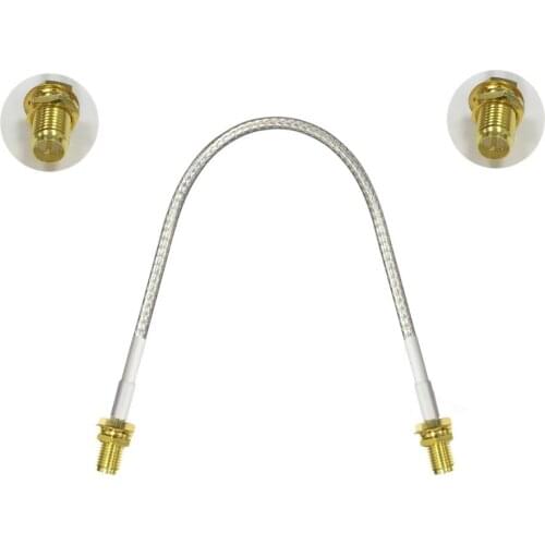 1PC Reverse RP SMA female nut switch RP SMA female jack nut pigtail cable RG316/RG174 15/30/50/100cm NEW wholesale