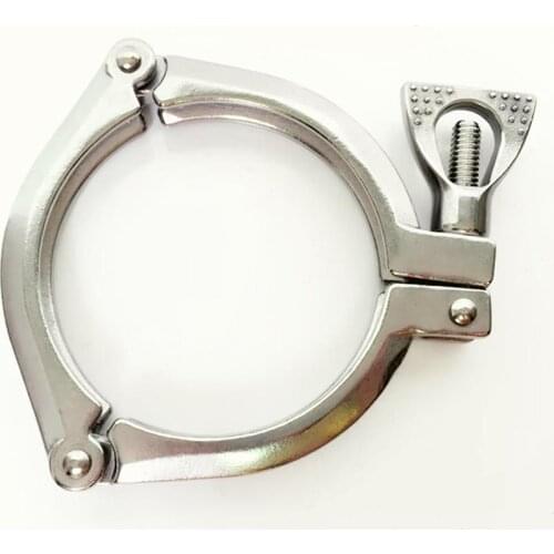 2.5" Tri Clamp 304 Stainless Three Section Sanitary Fitting 77.5mm Ferrule OD Fit 63mm Pipe OD For Homebrew Beer