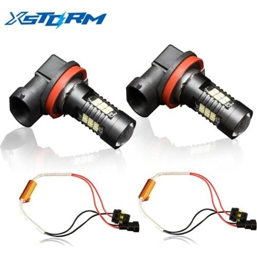 2pcs Canbus H11 H8 LED HB3 9005 HB4 9006 LED with High Power 3030 21SMD Car Front Fog Lights Auto Lamp 12V White