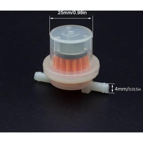 4mm Universal Motorcycle Scooter Moped ATV Go Kart Clear Inline Petrol Gas Gasoline Fuel Oil Filter