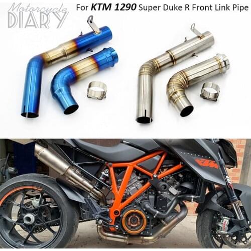 60mm Slip-On For KTM 1290 Super Duke R KTM1290 Motorcycle Exhaust Escape Modified Connection Middle Front Link Pipe Moto Muffler