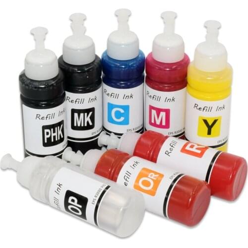 8Color *100ML Waterproof Pigment Ink for EPson P400 P405 P407 P408 R2000 R1900 Printer