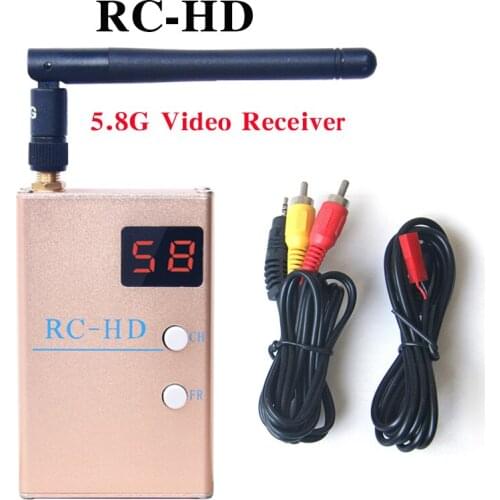 FPV 5.8GHz 48CH RC-HD Video Receiver 1080P HDMI Output & A/V and Power Cables For FPV Racing Drone