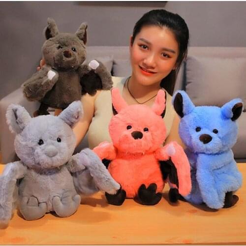 Creative Cartoon Bat Plush Toy Dark Elf Cute Bat Baby Soft Personality With Sleep Storytelling Plush Toy Gift For Children 2020