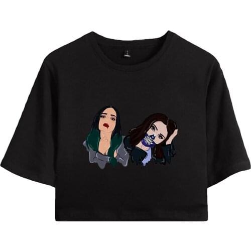 Calle y poche High Street Dance Summer T-shirt Letter Printing Loose Casual Harajuku Street Style Streetwear T-shirt