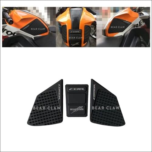 Motorcycle Tank Pad Protector Sticker Decal Gas Fuel Knee Grip Traction Side For Honda CBF190R CB190R
